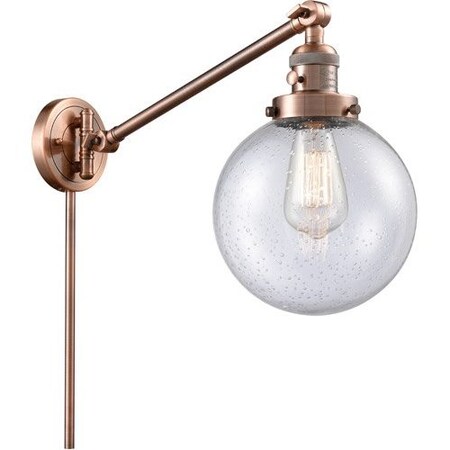 Innovations Lighting 1 Light Vintage Dimmable Led Beacon 25 Inch Swing Arm With A High-Low-Off Switch., 691057 237-AC-G204-8-LED